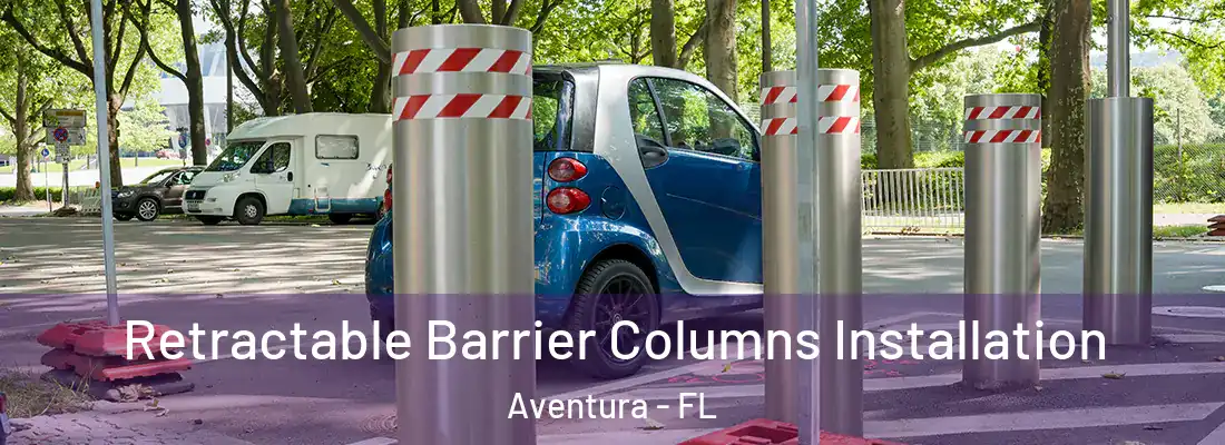 Retractable Barrier Columns Installation Aventura - FL